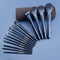 JADE SERIES - 15 PCS MAKEUP BRUSH KIT - TOURMALINE BLUE